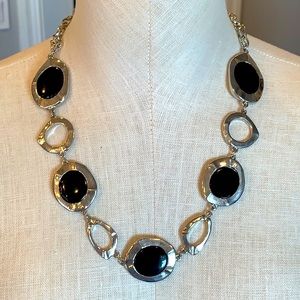 Chico’s reversible black white enamel statement